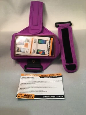 GearBeast deluxe sports armband for iPhone 6 And Other Smartphones Purple - Image 1 of 4