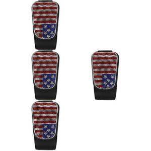  4pcs American Flag Sunglasses Holder Car Visor Glasses Card Holder Clip Car