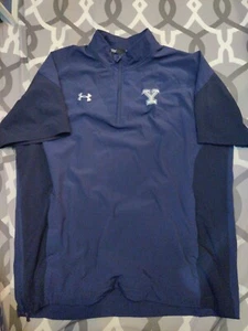 Yale University Under Armour 1/4 Reißverschluss sportliche Baseball-Teamjacke Herren GROSS - Bild 1 von 4