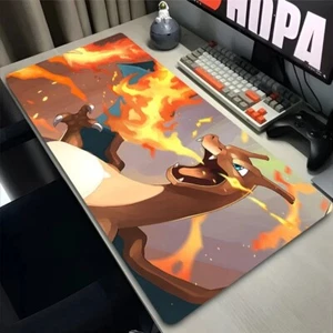 Pokémon PC Keyboard Deskmat Mousepad TCG Locked Edge Playmat 60cm x 30cm - Picture 1 of 5
