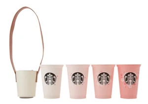 Starbucks Korea 2020 Cherry Blossom Limited Cherry Blossom Stacking Cup SET - Picture 1 of 4