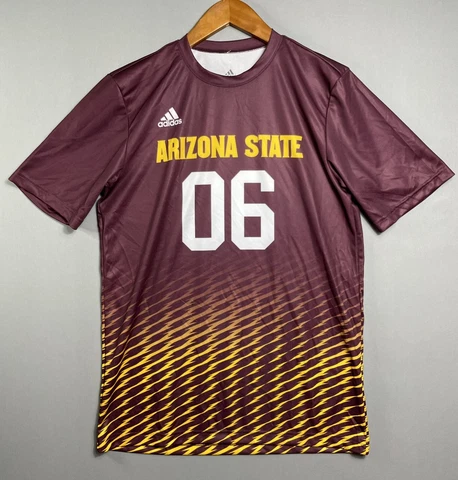 NWT Adidas Sample Arizona State Sun Devils Athletic Soccer Jersey Shirt Sz L Cover