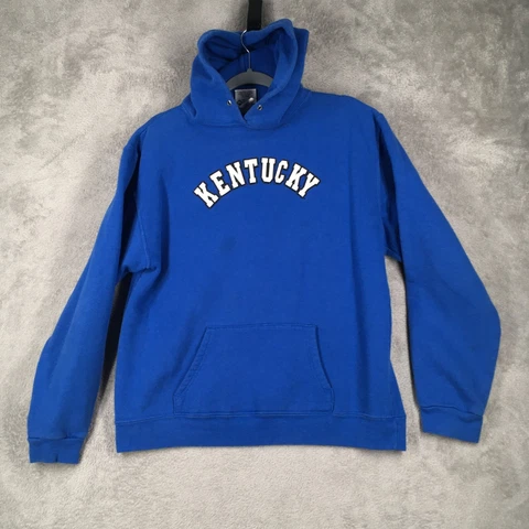 Vintage Kentucky Wildcats Hoodie Adult XL Blue Pullover Sweatshirt Made In USA Cover