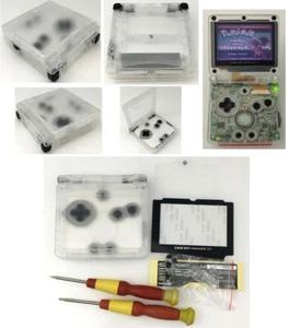 Transparent White Housing Case Cover For Nintend Gameboy Advance SP GBA SP Shell - Picture 1 of 10