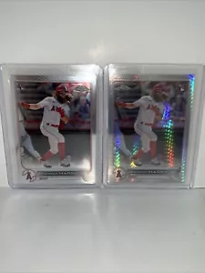 2022 Topps Chrome Baseball Card Brandon Marsh Rookie Prizm Refractor 2 cards - Picture 1 of 9
