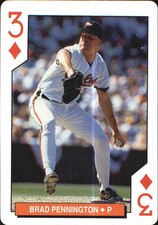 1994 Orioles U.S. Playing Cards Orioles Baseball Card #3D Brad Pennington