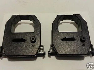 2 Black Amano Pix 55 All TCX 11 Series CE-315151 Time Clock Ribbons Free Ship! - Picture 1 of 1