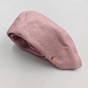 T.M. Corbata de Seda Lewin Rosa Lunares 3" Ancho 61" Largo Informal Formal - Imagen 1 de 7