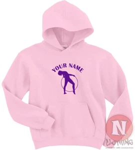 Personalised gymnastics Hoodie kids Hoody artistic gymnastics sports activewear - Picture 1 of 13