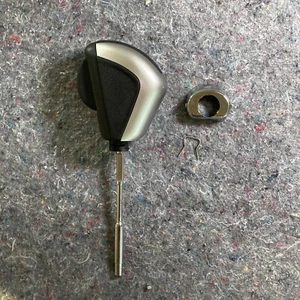 2010-2014 Subaru Outback Shift Knob Leather Automatic Black Chrome - Picture 1 of 19