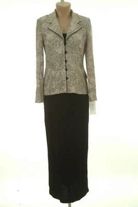 NWT $269 ALEX EVENINGS 2 PIECE FORMAL OCCASION GOWN, JACKET SIZE 6 - Picture 1 of 2