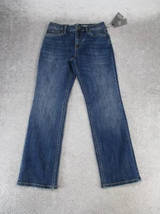 7 For All Mankind Jeans Girls 12 Austyn Relaxed Leg Dark Wash Denim NEW - Picture 1 of 14