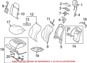 Genuine OEM Front Right Upper Seat Back Panel 22291039119H15 For Mercedes - Picture 1 of 1
