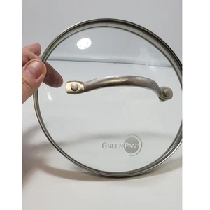 GreenPan Glass Lid with Stainless Steel Handle, 6" Lid, Silver, PRE-OWNED - Picture 1 of 5