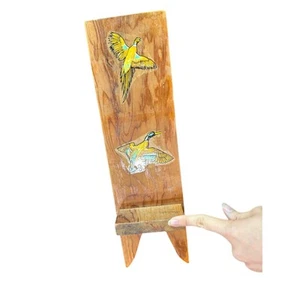 Handgefertigter Stiefelheber aus Holz mit Enten und Fasanenapplikation - Western rustikal - Bild 1 von 7