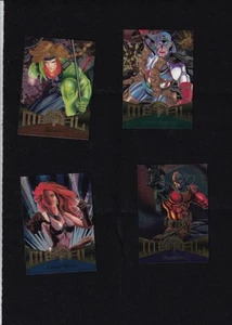 1995 Fleer Marvel Metal Base, Silver Flashers & Gold Blaster Cards, You Pick! NM - Picture 1 of 23
