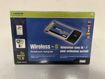 Linksys WPC54G Wireless G PCMCIA Adapter for Laptop Notebook Adaptor Card NEW - Image 1 of 4