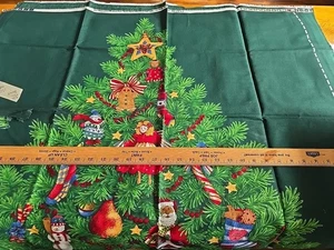 Christmas Tree Fabric Panel VIP Cranston Wall Door Hanging Decoration 35" by 58" - Picture 1 of 4