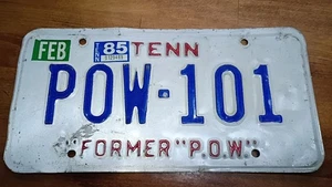 1985 Original Kentucky Prisoner Of War License plate POW 101 101st airborne ? - Picture 1 of 9
