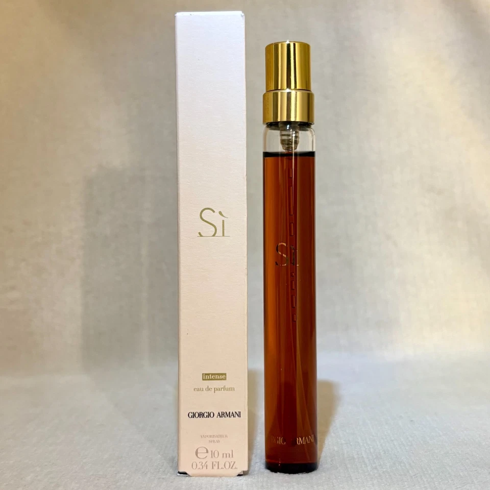 Giorgio Armani Si Intense Eau de Parfum Eau de Parfum spray de viagem 0,34 oz, 10 ml novo na caixa - Imagem 1 de 1