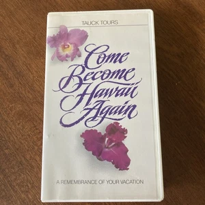COME BECOME HAWAII AGAIN travel video VHS documentary Tauck Tours ~ EUC - Imagen 1 de 3
