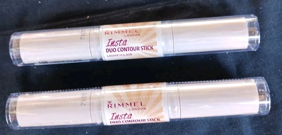 Rimmel Insta Duo Contour Stick - 100 Light 2 factory sealed tubes new - Image 1 of 1