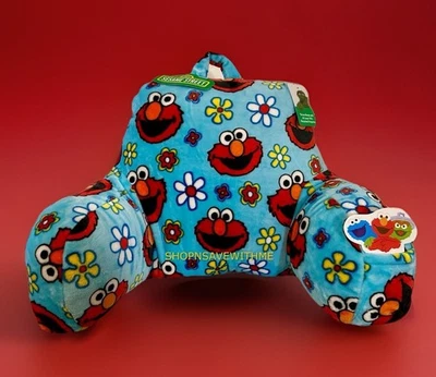 Sesame Street Elmo Daisies Multi-Colored Kids Plush Back Rest Pillow NWT - Image 1 of 4