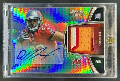 2012 Bowman Sterling Doug Martin Auto Rookie RC Patch Prism Refractor #/36 - Image 1 of 2