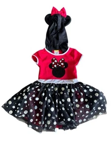 Disney Minnie Mouse Hooded Dress Red, Black, White Size XS (4/5) - Picture 1 of 6