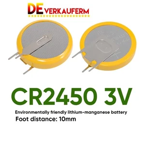 6pcs ø24.5x5.0mm CR2450 3V 600mAh Lithium Knopfzelle - Bild 1 von 5