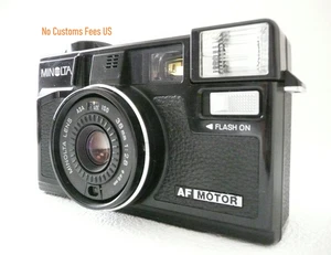 [Exc+5] Minolta Hi-Matic AF2-M analoge Kompaktkamera 38 mm f/2,8 Point & Shot 35 mm aus Japan - Bild 1 von 11
