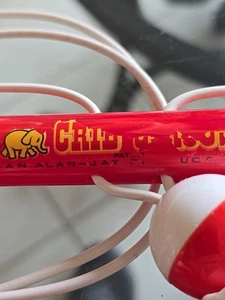 VINTAGE CHERRY RED BAKELITE ROD BABY MOBILE ALAN JAY "CRIB CIRCUS" NURSERY TOY - Picture 1 of 13