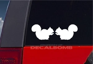 set of 2 SQUIRREL decals / stickers - custom 2 inch - vinyl graphic - Imagen 1 de 1