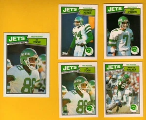 1987 UK New York Jets Set AL TOON WESLEY WALKER KEN O'BRIEN FREEMAN MCNEIL - Bild 1 von 1