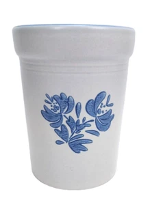 VTG Pfaltzgraff Stoneware Yorktowne Crock Utensil Holder USA 6.5" H 4.75" W - Picture 1 of 4