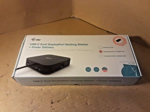 i-tec USB-C Docking Station 2x4K - 2x DisplayPort 1x USB-C 3x USB 3.0 2x USB 2.0 - Picture 1 of 17