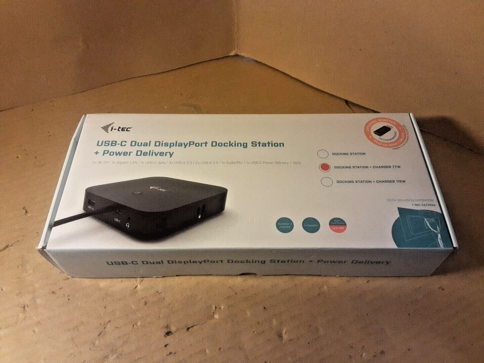 i-tec USB-C Docking Station 2x4K - 2x DisplayPort 1x USB-C 3x USB 3.0 2x USB 2.0 - Image 1 of 4
