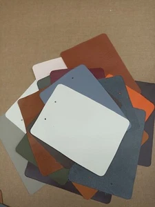 Leder, Lederreste, bunt, DIN-A5, ca.1,0 kg = 38 Stück - Bild 1 von 1