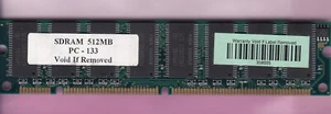 512MB 1x512MB PC-133 SAMSUNG PC133 CL3 SDRAM DUAL RANK Desktop Memory Stick DIMM - Picture 1 of 2