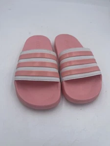 Adidas Women Adilette Comfort Flip-Flops Sandals White/Pink FY7848 Size 7 - Picture 1 of 6