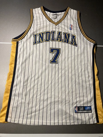 Jermaine O'Neal Authentic Men's 58 XXXL Reebok Indiana Pacers NBA Jersey Cover