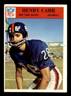 1966 Philadelphia Football #120 Henry Carr EX *e1 - Image 1 of 2