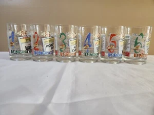 Vintage Baltimore Orioles Greatest Moments Set Of 6 Glasses Cal Ripken Jr. - Picture 1 of 14