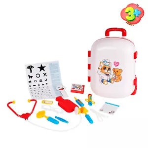 Spielset "Arztkoffer" mit Rollen 15Tlg. Doktorkoffer Doktortasche Puppendoktor - Bild 1 von 2