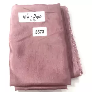 Dusty Rose Poly Silky 2 Yards 44"W Great for a Top - Picture 1 of 4