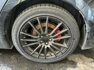 SUBARU IMPREZA WHEEL ALLOY FACTORY, 17X8IN, 15 SPOKE, WRX, G3, BLACK, 04/07-12/1 - Picture 1 of 7