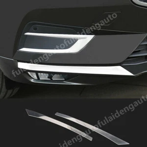 For Volvo XC60 2018-2021 stainless Front Corner Bumper Molding Trim Strips cover - Foto 1 di 7