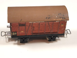 Märklin H.O. #381 DB 2 Axle Tinplate Box Car, 1945 to 1951