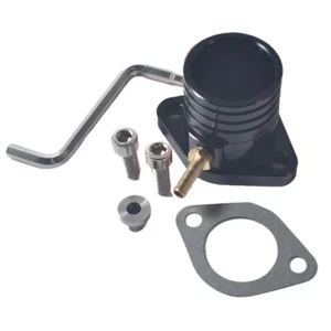 Intake Manifold For Mikuni 34MM Carburetor Predator GX390 420CC Go kart Black - Picture 1 of 5