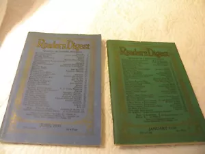 Readers Digest Set of 2 June 1935 & January 1938/ Both in EXCELLENT CONDITION - Foto 1 di 4